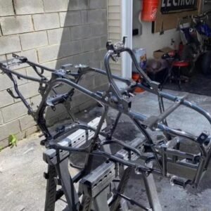 Yamaha Banshee titled frame